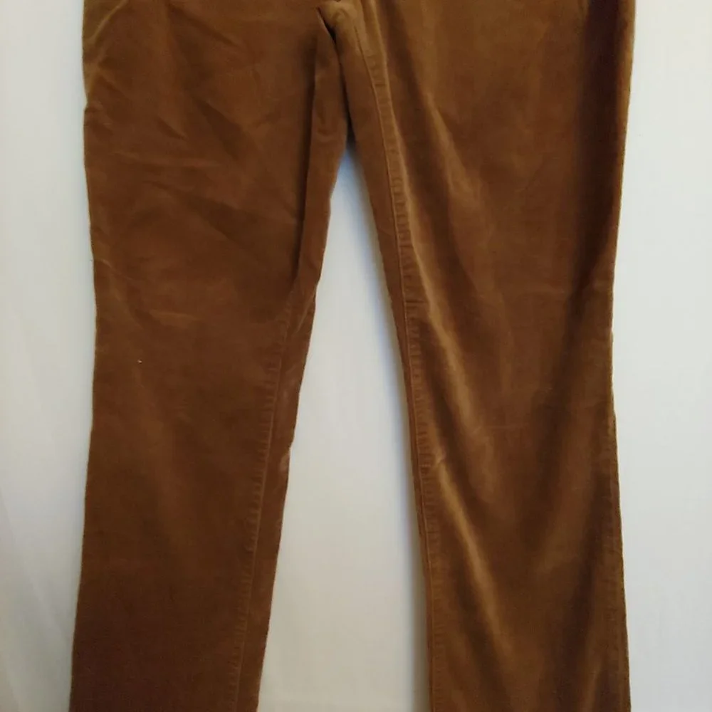 Lauren Ralph Lauren corduroy brown pants size 8 bootcut - Picture 3 of 11